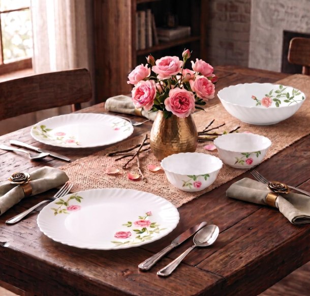 La Opala Opalware Dinner Set Of 10 Pcs @359