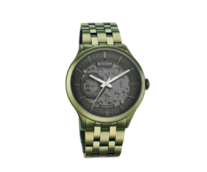 Titan Metal Mechanicals Automatic Green Dial Metallic Watch @12,739