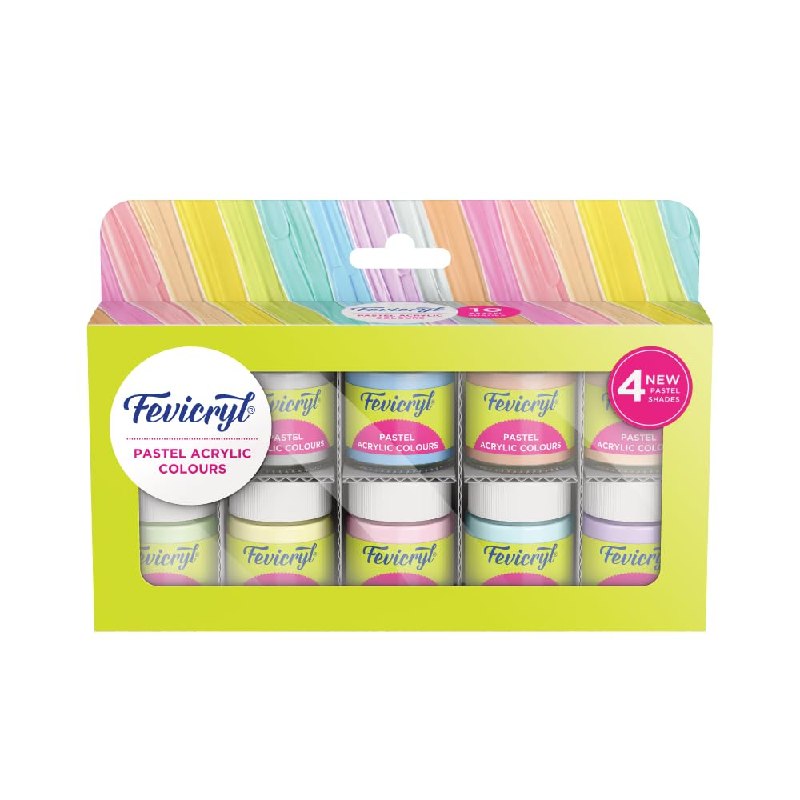 Fevicryl Acrylic Colours Pastel Kit @200/205.