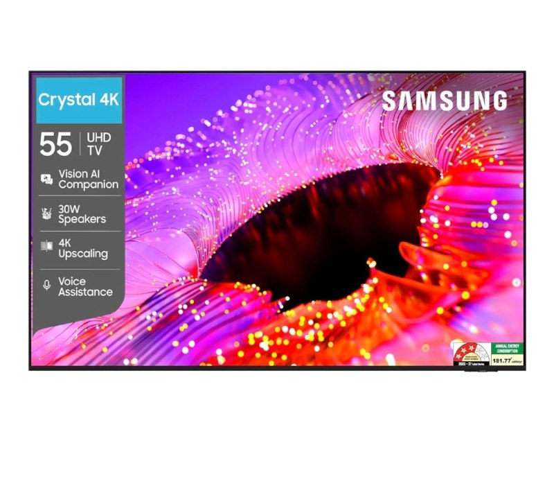 Samsung 55-inch Crystal UHD 4K Vision AI 2026 Smart TV @35590