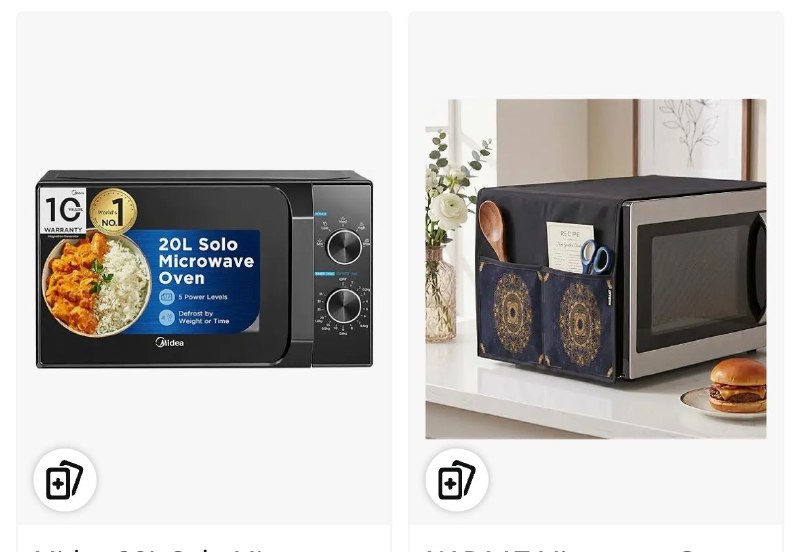 Best On Microwave & Chimneys (According To Budget). · ₹5k - ₹10k — ₹5k - ₹10k · Above ₹10k
