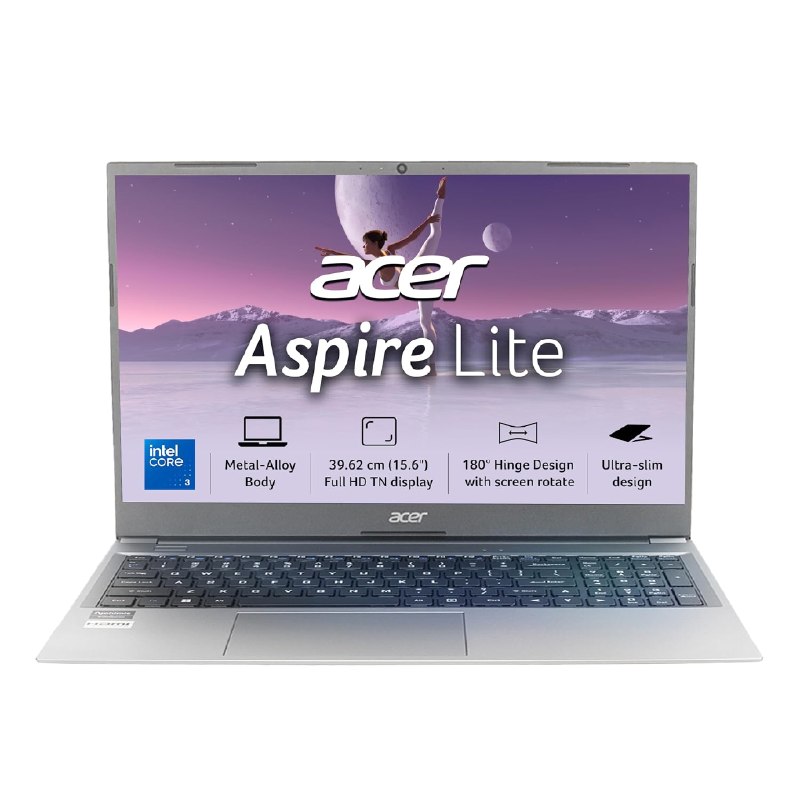 Loot For Needy : Acer Aspire Core i3/Core 3 14th Gen-100U Processor, 8GB RAM/256GB SSD, 15.6", Thin & Light Laptop