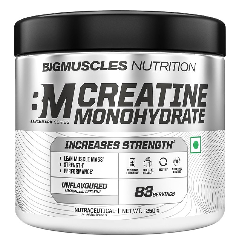 Lowest : Bigmuscles Nutrition Creatine Monohydrate (250g) @599.