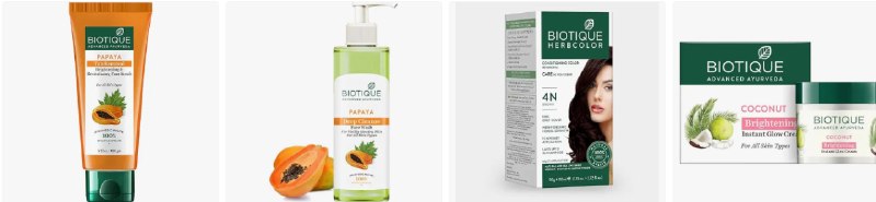 Upto 73% Off On Biotique Beauty Products.