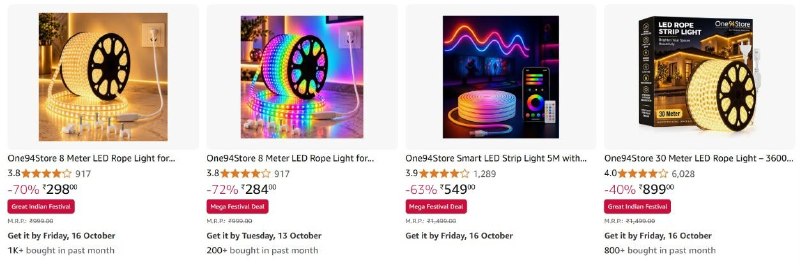 Rope Light Starting From @298