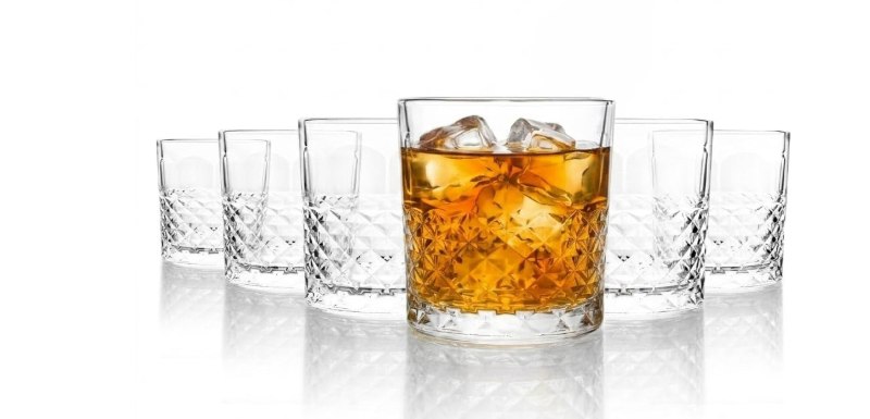 Cello Whiskey Glass, Set of 6 Pcs @174.