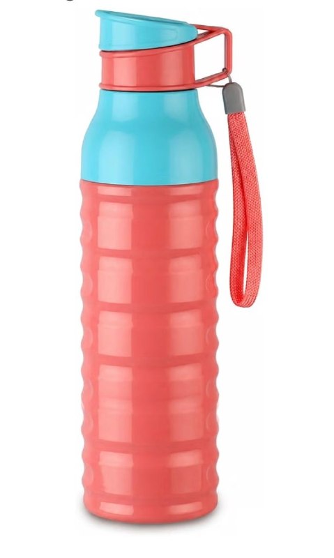 CELLO Puro Steel-X Delta 600 PU Insulated Water Bottle for Office 550 ml Pink (550ml) @217.