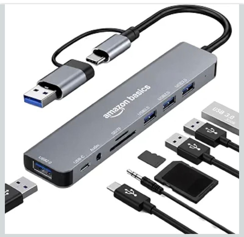 Amazon Basics 8-in-1 USB Hub @589