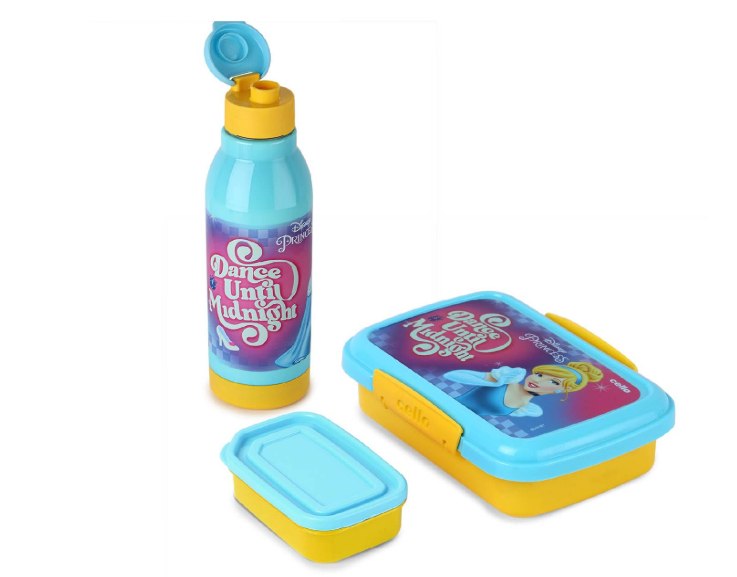 CELLO Lunch On Disney Pricess Design Kids Combo Set Yellow @162