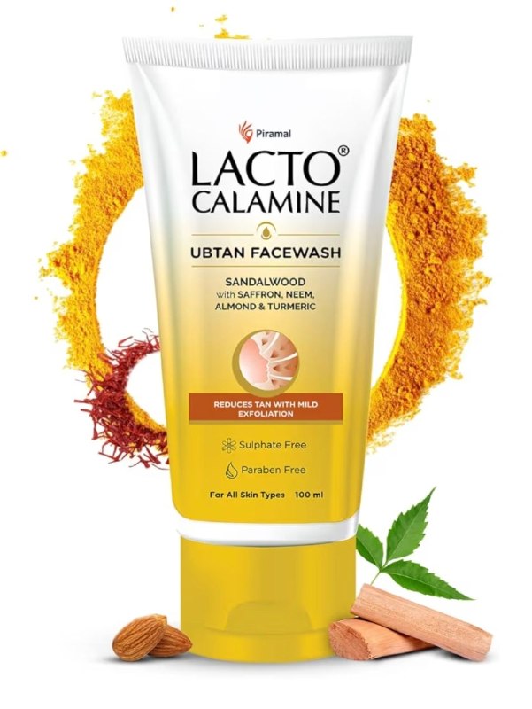 Lacto Calamine Ubtan Face Wash for Glowing Skin (100ml) @119