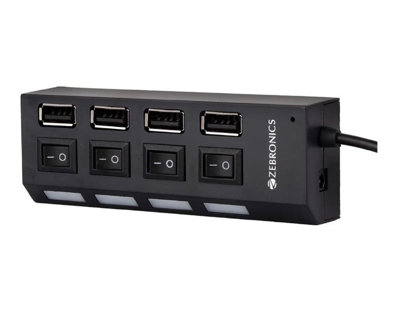 ZEBRONICS 150Hb 4 Port USB Hub @199