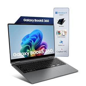 Samsung Galaxy Book5 360, Intel Evo Core Ultra 5 226V, Built-in AI | at 102250 Using SBI CC