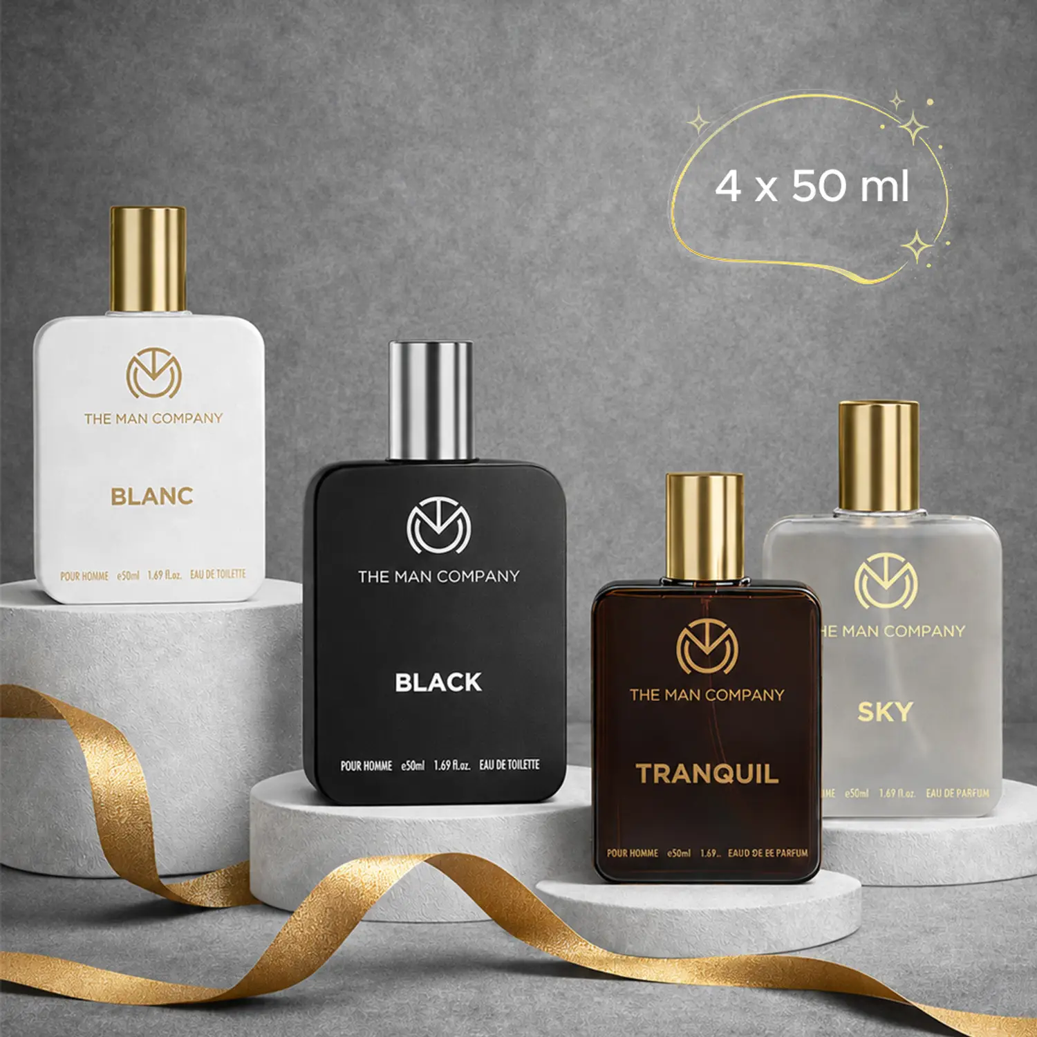 THE MAN COMPANY Perfume Gift Set - Timeless Fragrances | Luxury Long-Lasting Perfumes For Men Perfume - 200 ml