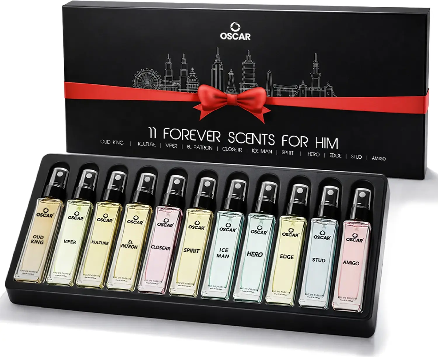 OSCAR 11 Forever Scents For Him (Pack of 11) Perfume Gift Set | Strong & Long Lasting Eau de Parfum - 88 ml