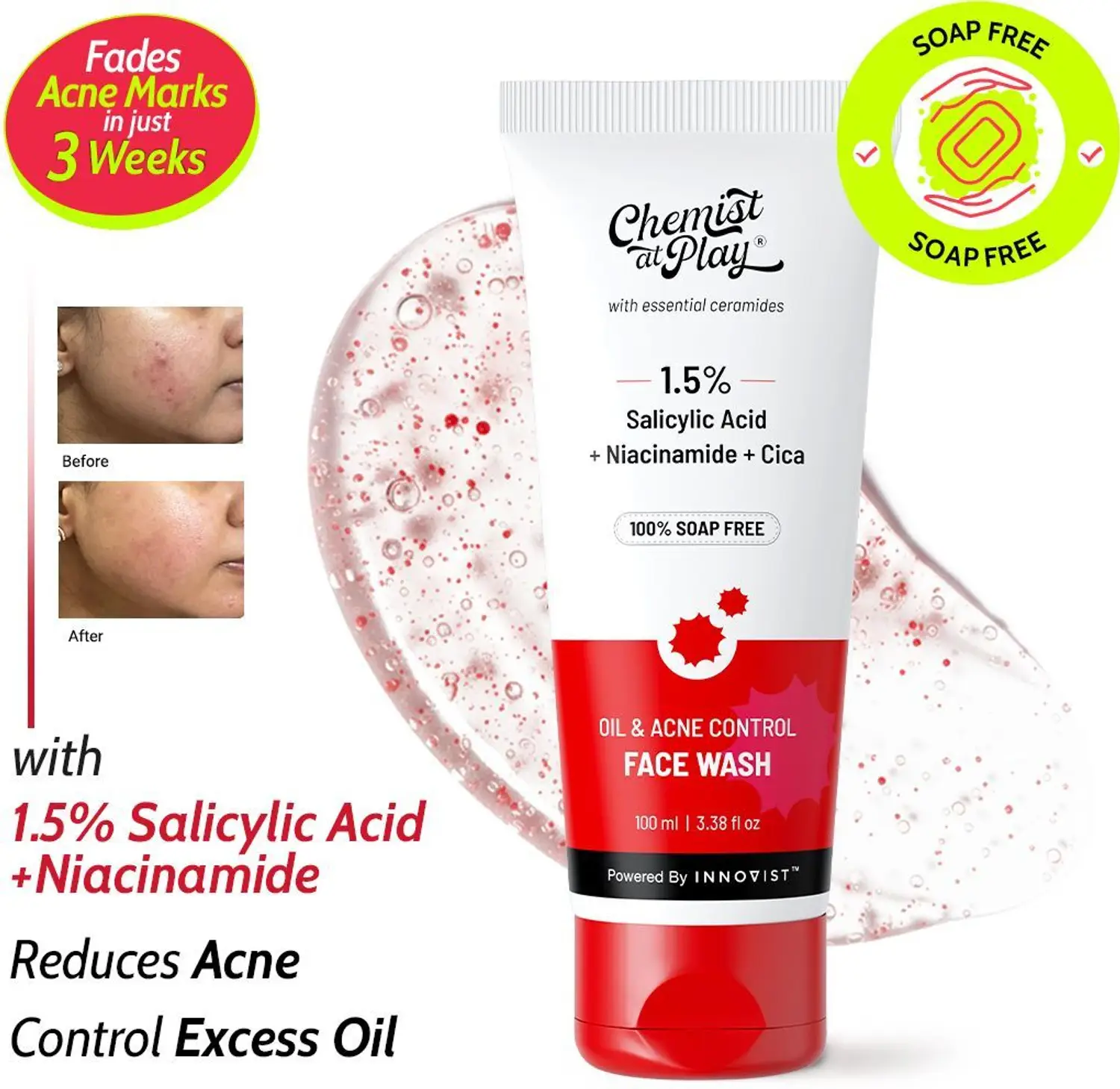 Chemist At Play Acne Control Face Wash at ₹160