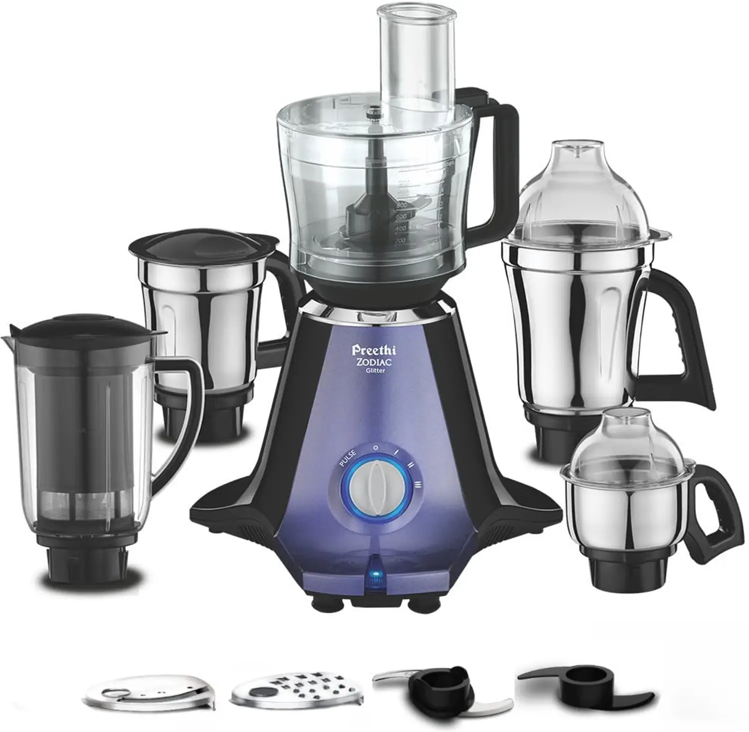 Preethi Zodiac 750W Juicer Mixer Grinder | 5 Jars @6,499 + bank and exchange offer