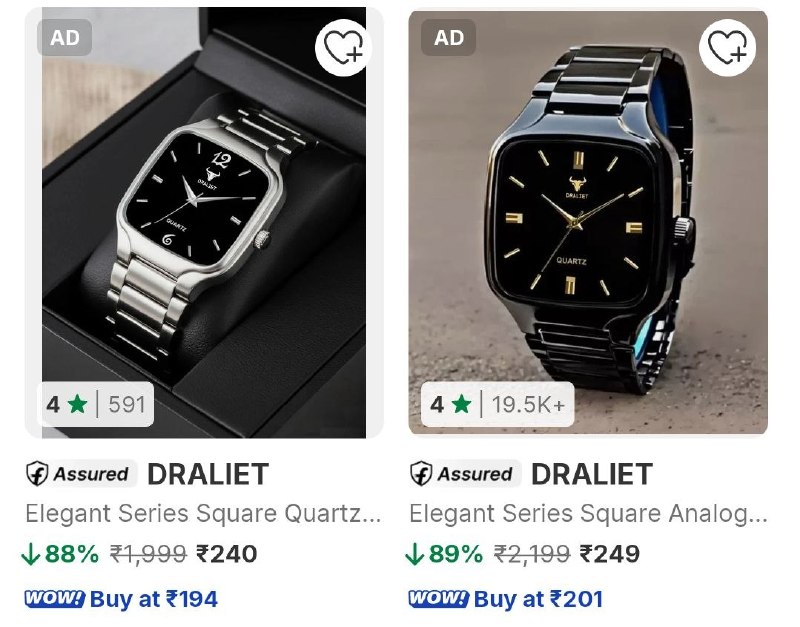 Flipkart Loot : Upto 90% Off On Watches + Coupon.