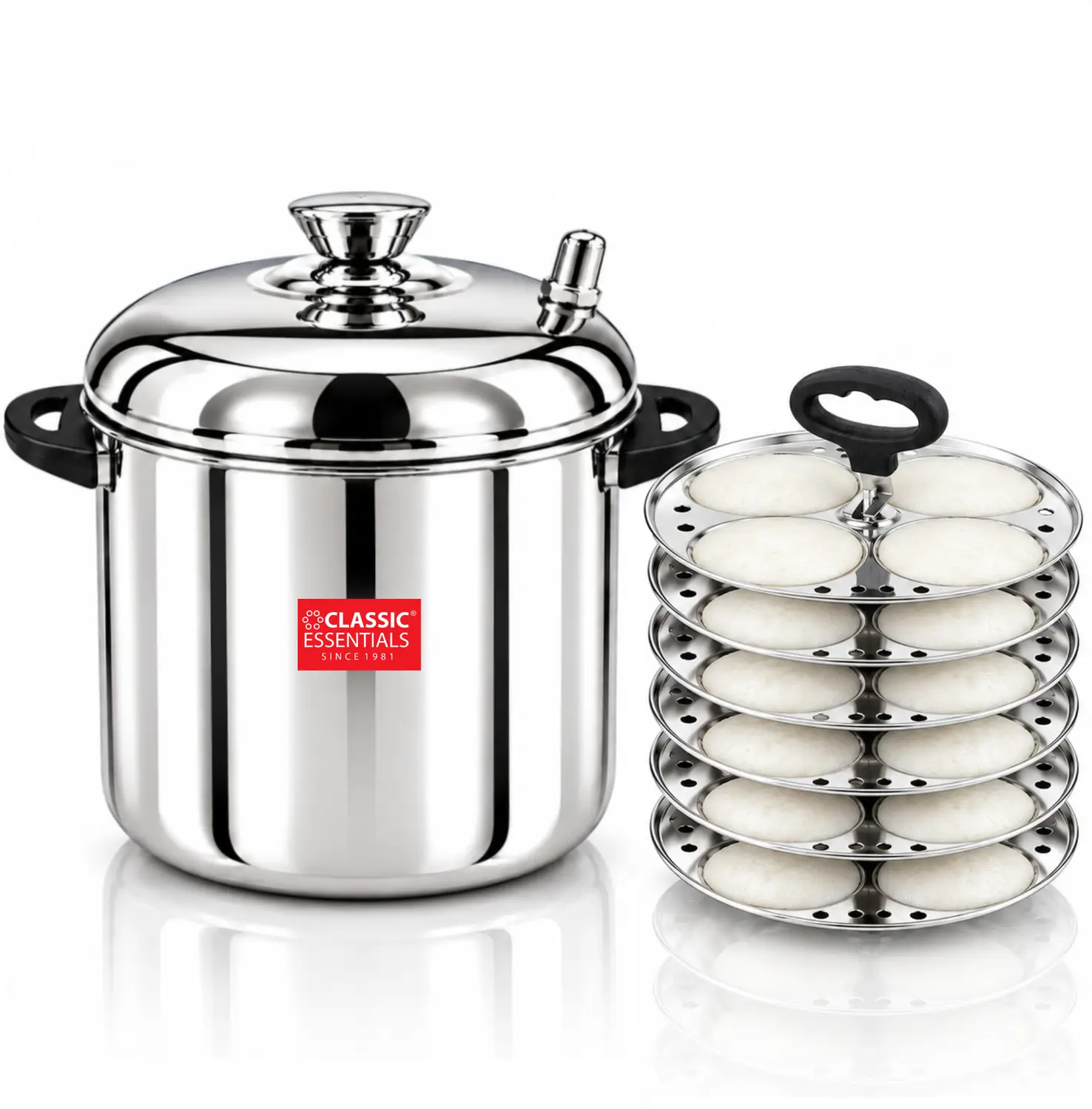 Loot : Stainless Steel Idli Cooker, 6 Plates at 674.