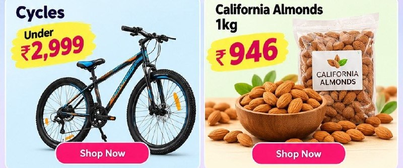 Shopsy Loot: Mega Deals Are LIVE · • Wallpaper & Stickers From ₹59 — • Wallpaper & Stickers From ₹59 · • Makeup Under ₹199