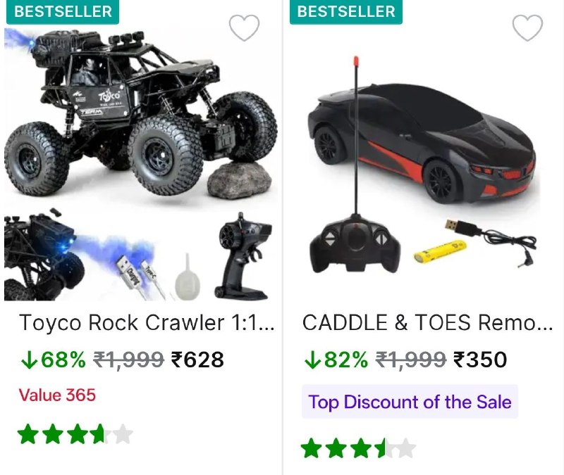 Loot: Kid's Remote Control Car Start @350