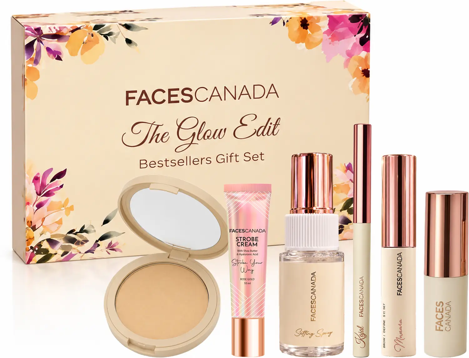 FACES CANADA The Glow Edit Kit: Bestsellers Gift Set at 699.