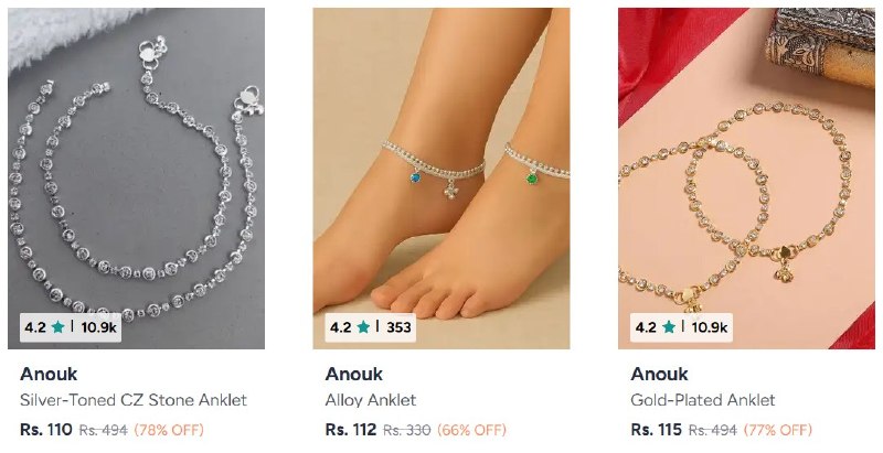 Myntra | Women's Necklace and Chains Under @99