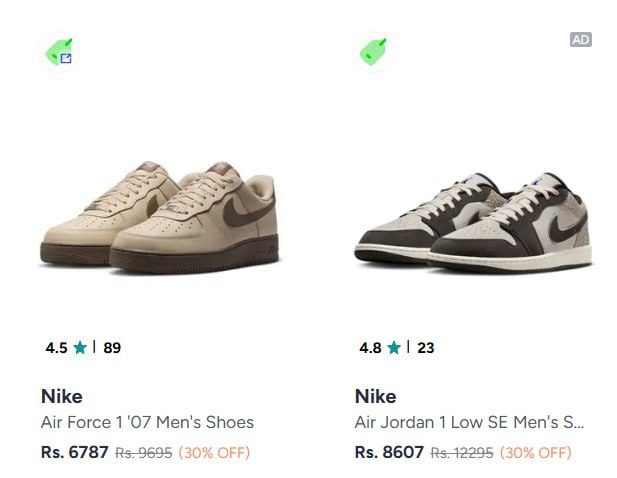 MYNTRA NIKE OFFER LIVE!