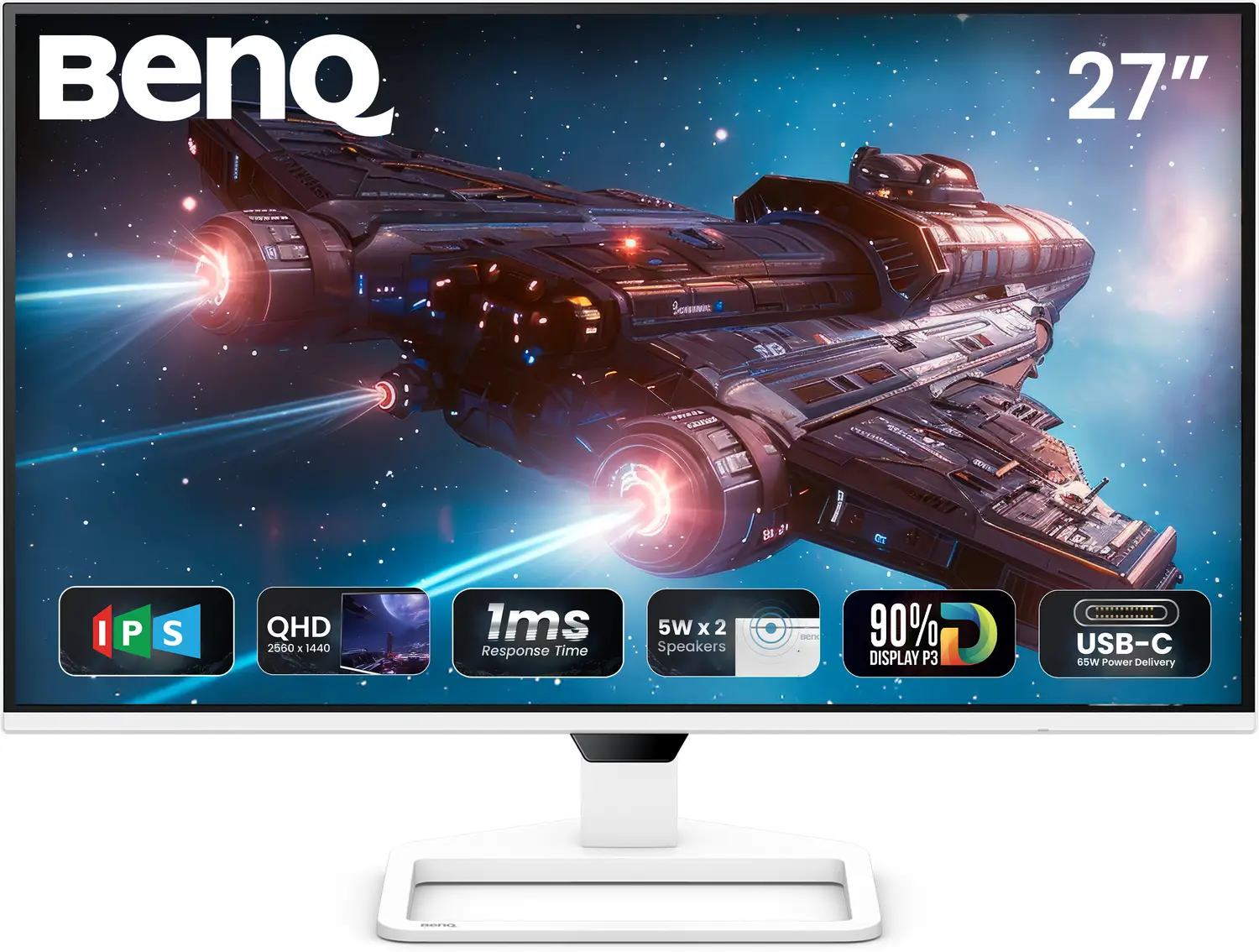 BenQ EW270Q 68.58 cm (27 inch) Quad HD LED Backlit IPS Panel Gaming Monitor (EW270Q)
