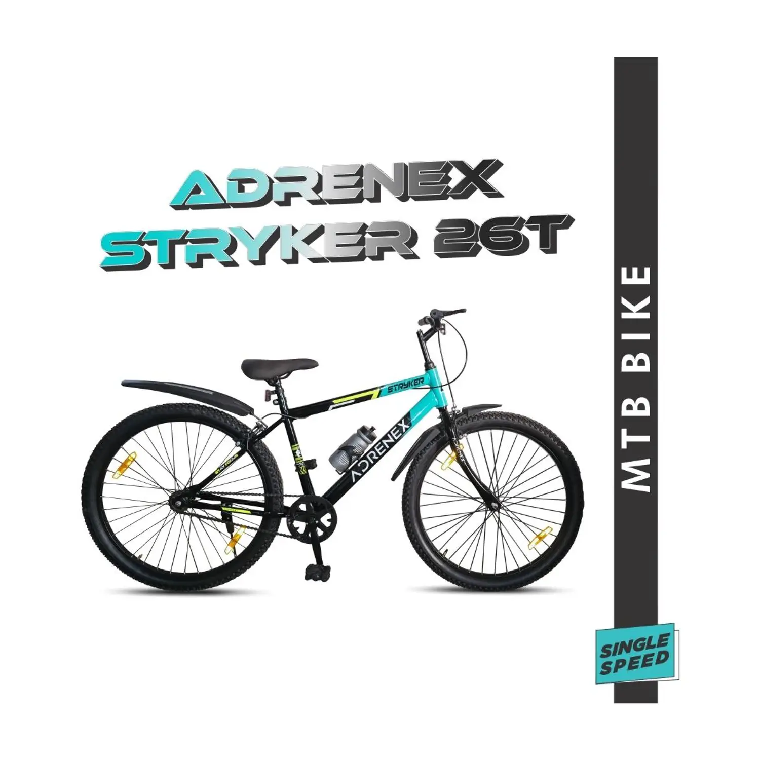 Adrenex Stryker 26T | 85% Pre- Assembled | 26 T (inch) Mountain Cycle