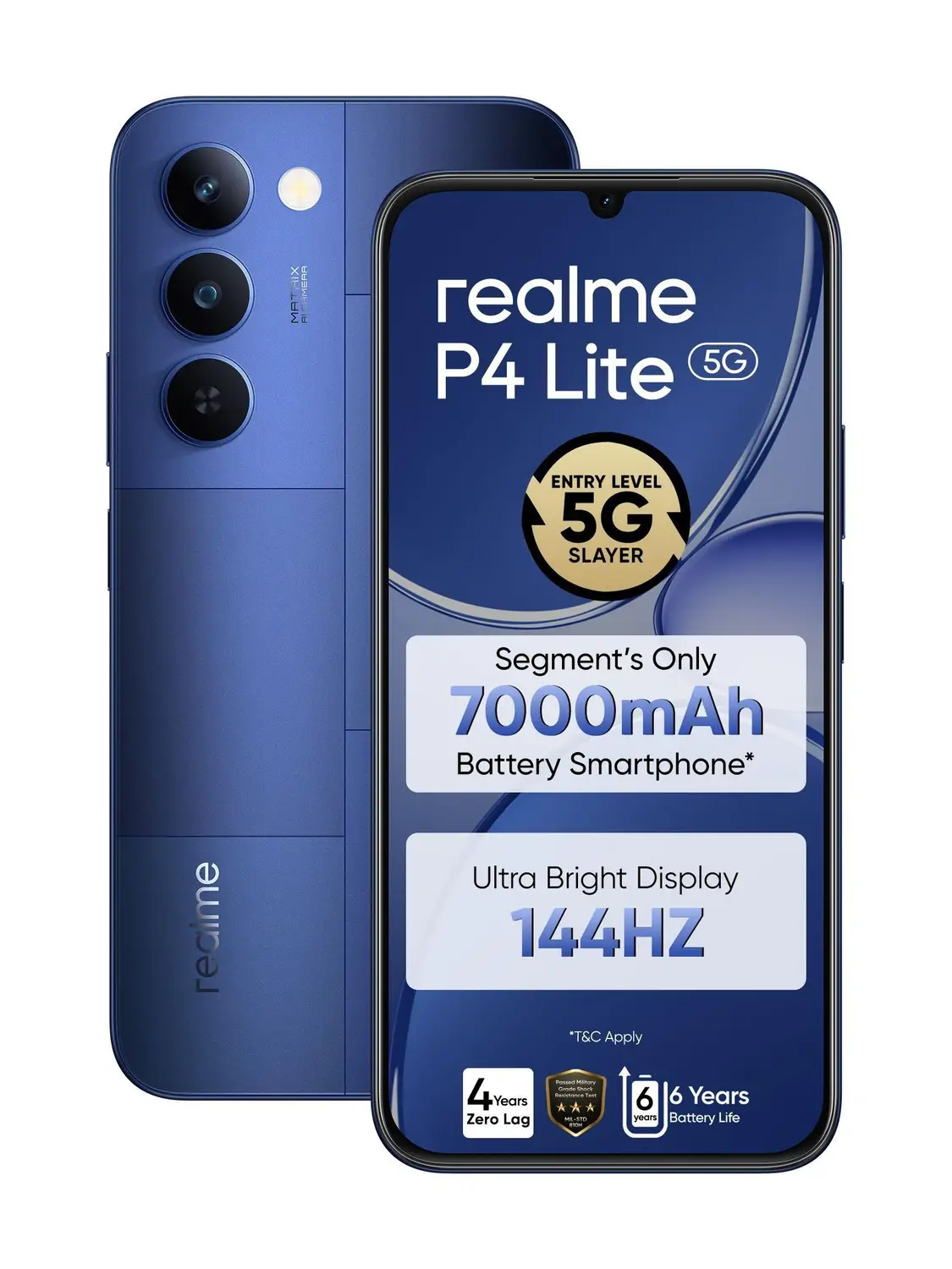 realme P4 Lite 5G (Mosaic Blue, 64 GB)