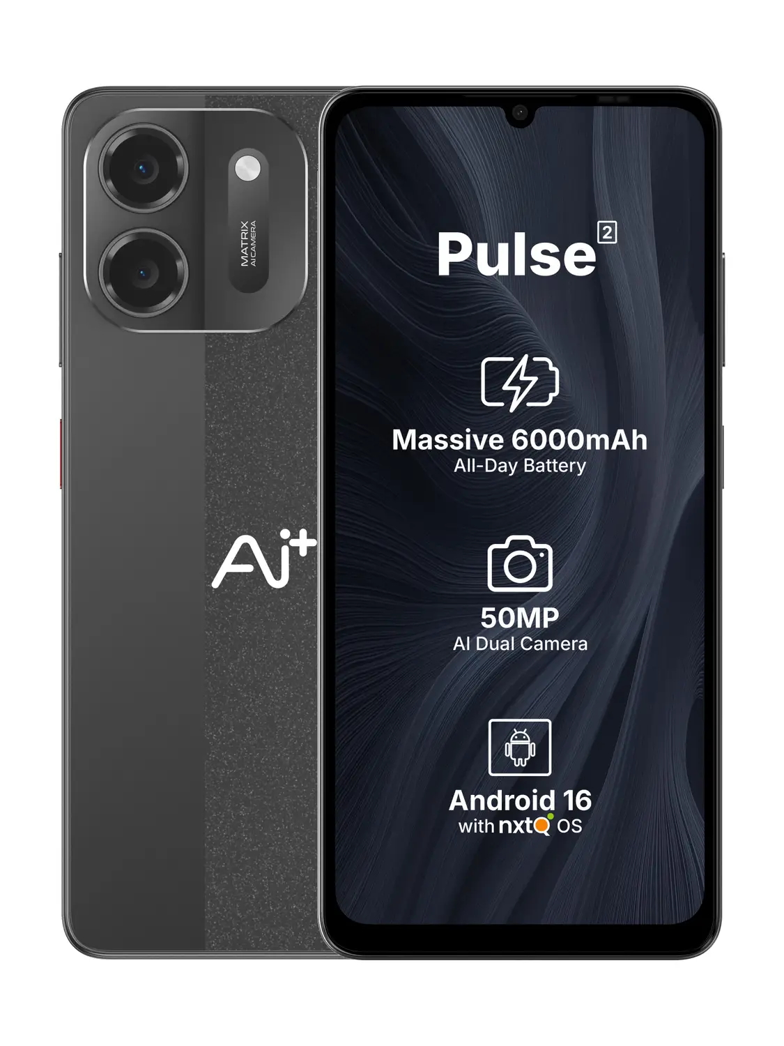 Ai+ Pulse 2 (Black, 64 GB)