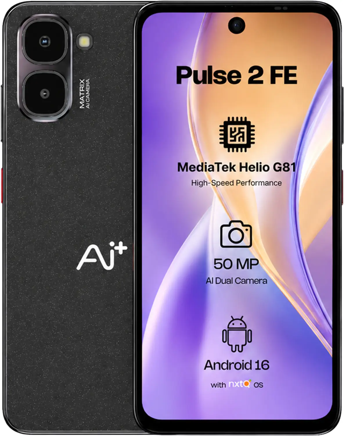 Ai+ Pulse 2 FE (Black, 64 GB)