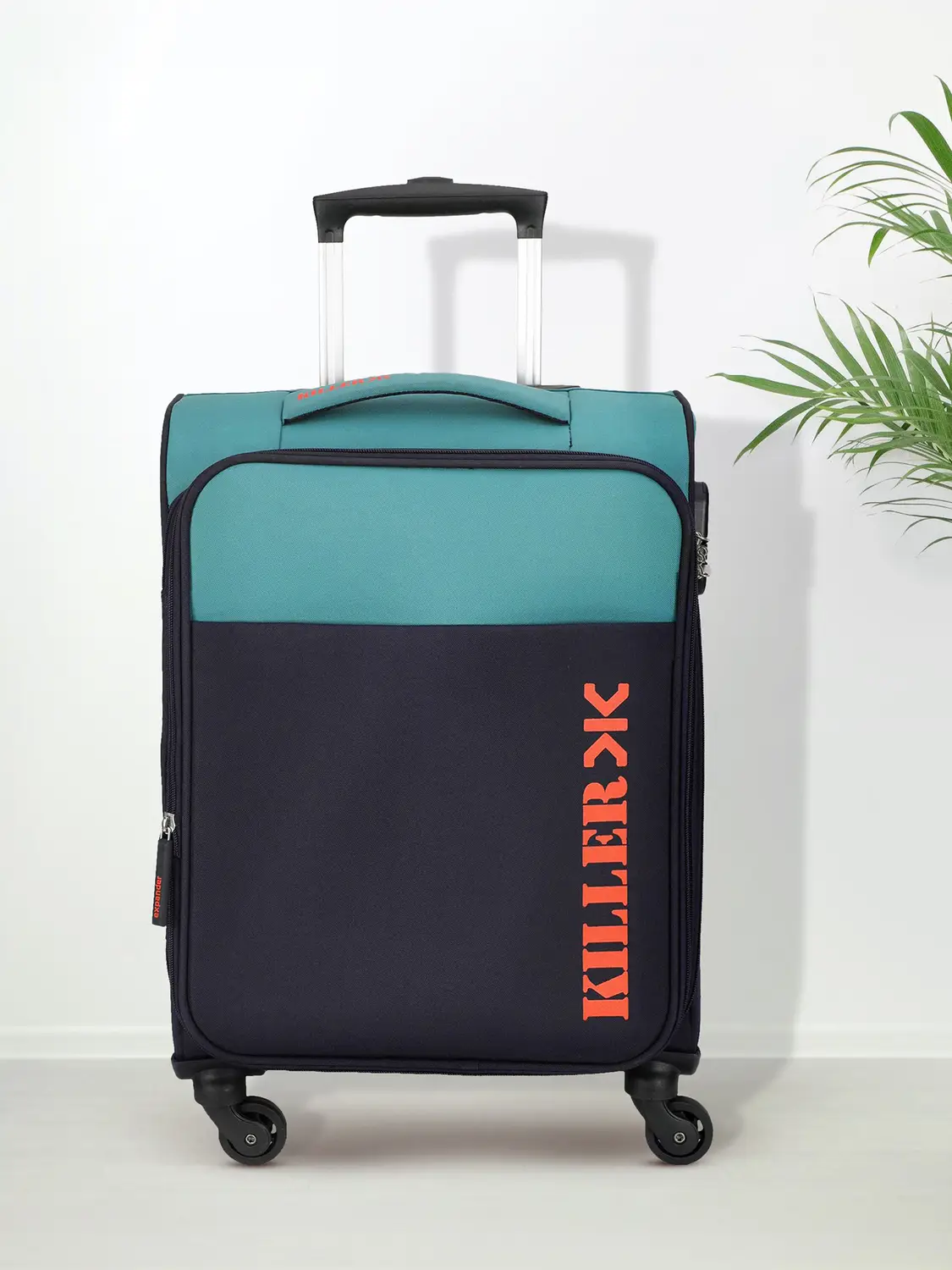 KILLER PLUG Expandable Cabin Suitcase 4 Wheels - 22 inch
