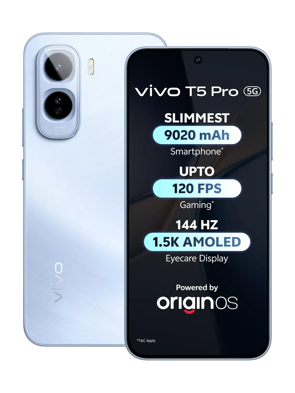 vivo T5 Pro 5G (Glacier Blue, 128 GB)