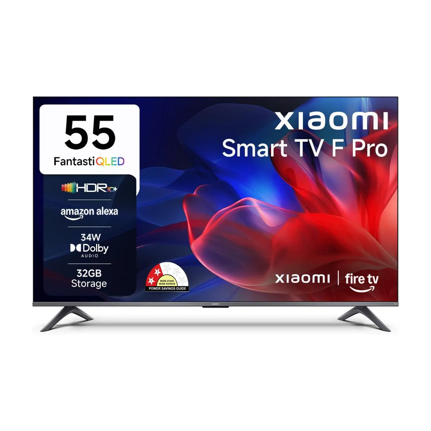 XIAOMI F Pro 138 cm (55 inch) QLED Ultra HD (4K) Smart Fire TV with 34W Box Speakers | Dolby Surround Sound| 32GB Storage | Filmmaker Mode| Alexa | Mi TV