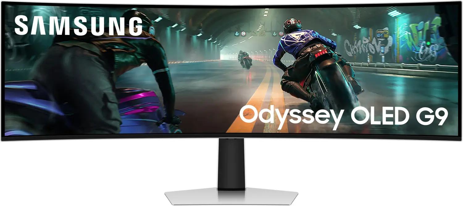 Samsung Odyssey OLED G9 124.31 cm (49 inches) Curved DQHD OLED Panel Gaming Monitor (LS49DG910SWXXL)