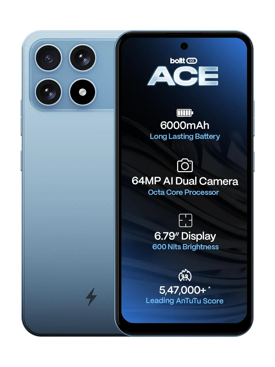 BOLTT ACE 5G (Sky Blue, 64 GB)
