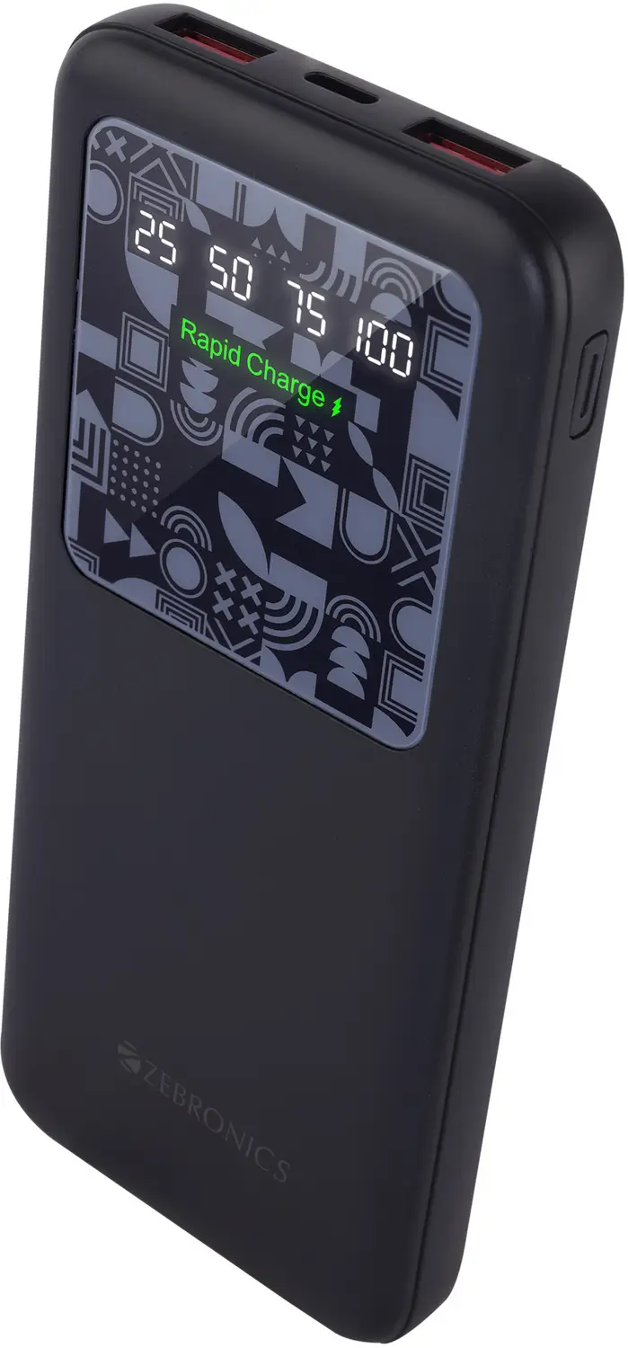 ZEBRONICS 10000 mAh 22.5 W Slim Power Bank