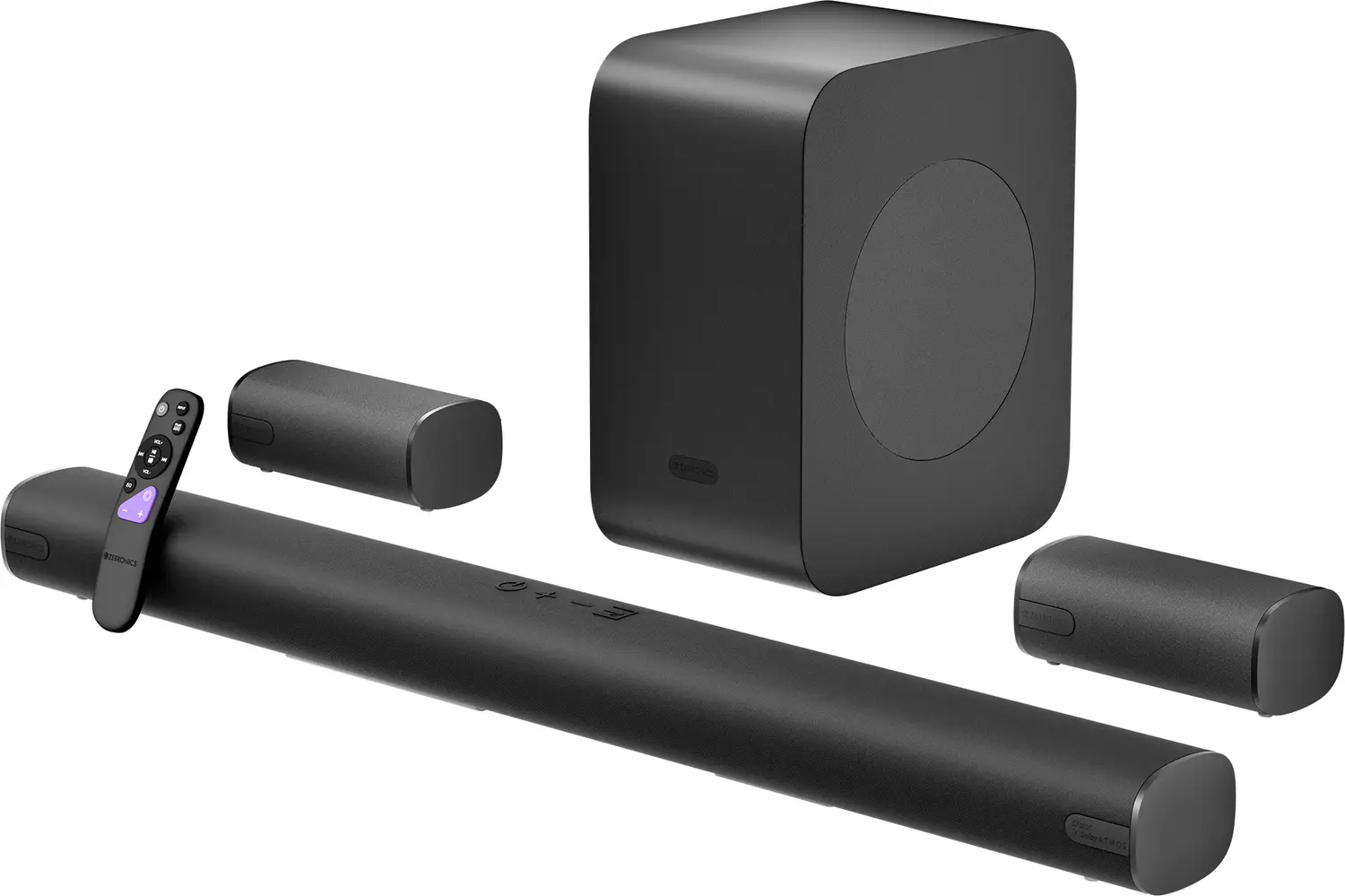 ZEBRONICS Juke Bar 9890,,,Wireless Subwoofer & Satellites,5 Driver Soundbar 1030 W Bluetooth Soundbar