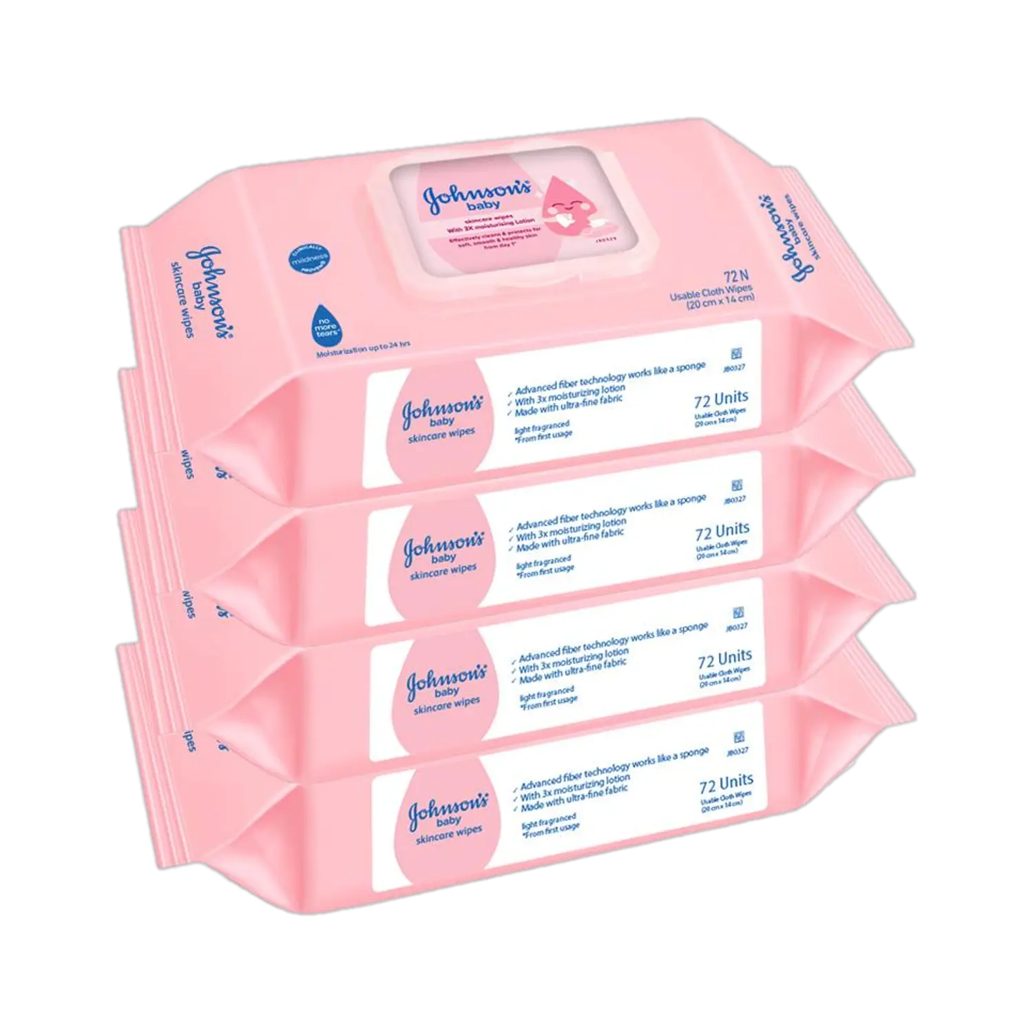 JOHNSON'S Wet Wipes | No Alcohol & Soap | 3x Moisturizing Lotion | Prevents Rash & Redness