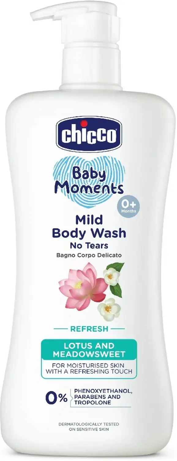 Chicco Baby Moments Mild Body Wash Refresh, Paraben & SLS Free, Phenoxyethanol free,0M+