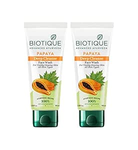 71% Off : Biotique Papaya Face Wash 2x100 ml @115.