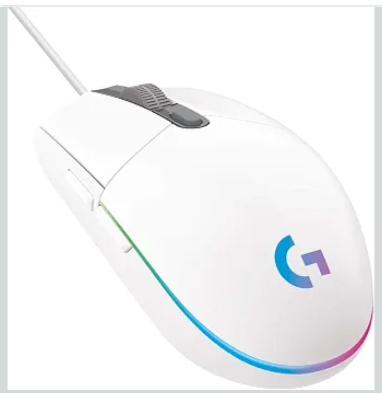 Logitech G102 Light Sync Gaming Mouse with Customizable RGB Lighting, 6 Programmable Buttons, Gaming Grade Sensor, 8K DPI Tracking,16.8mn Color, Light