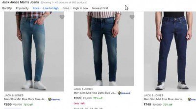 Flipkart Loot : Jack & Jones Mens Jeans | Starts At Rs.562/-