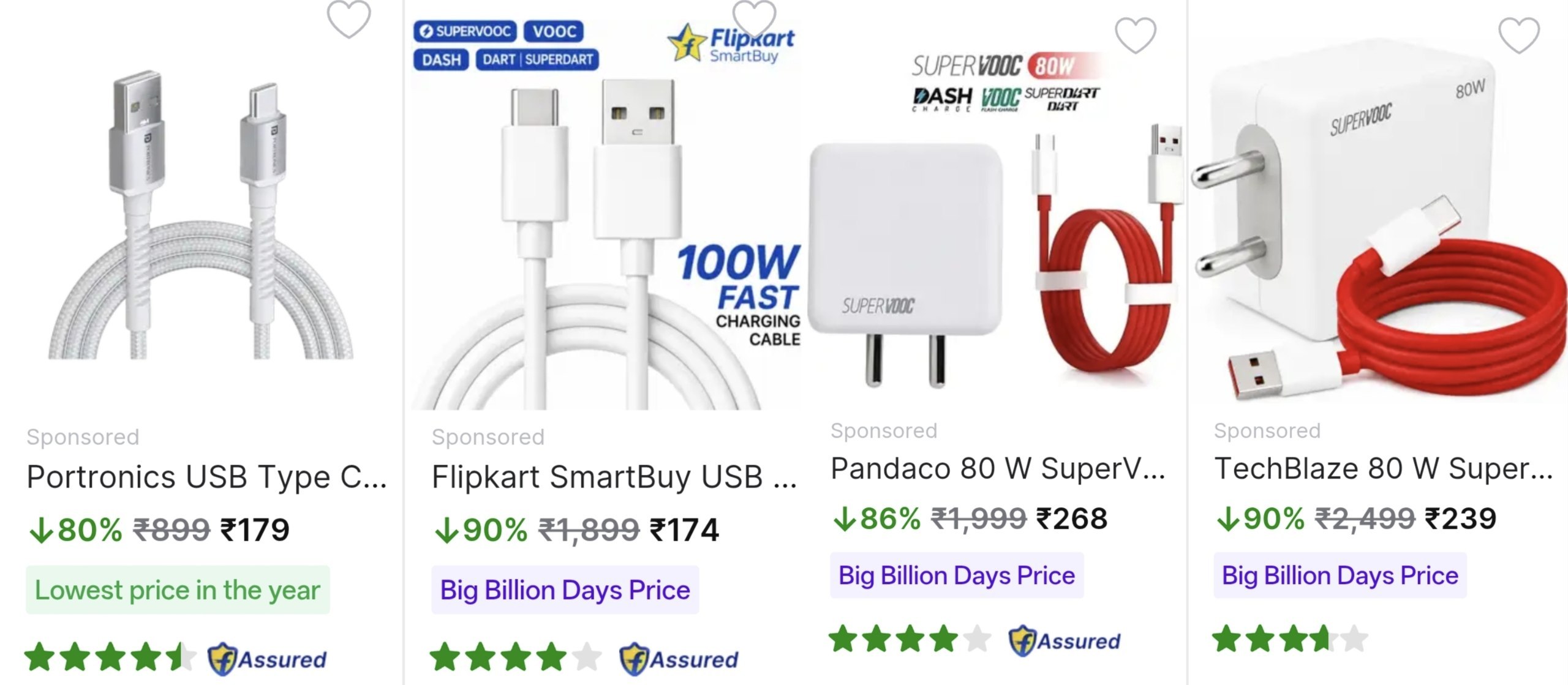 Loot: Branded Chargers Starts @169