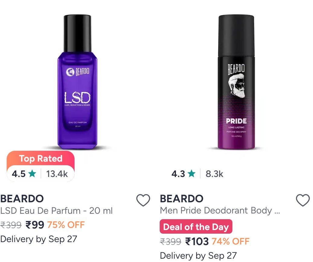 Myntra | Beardo perfumes at Upto 77% off