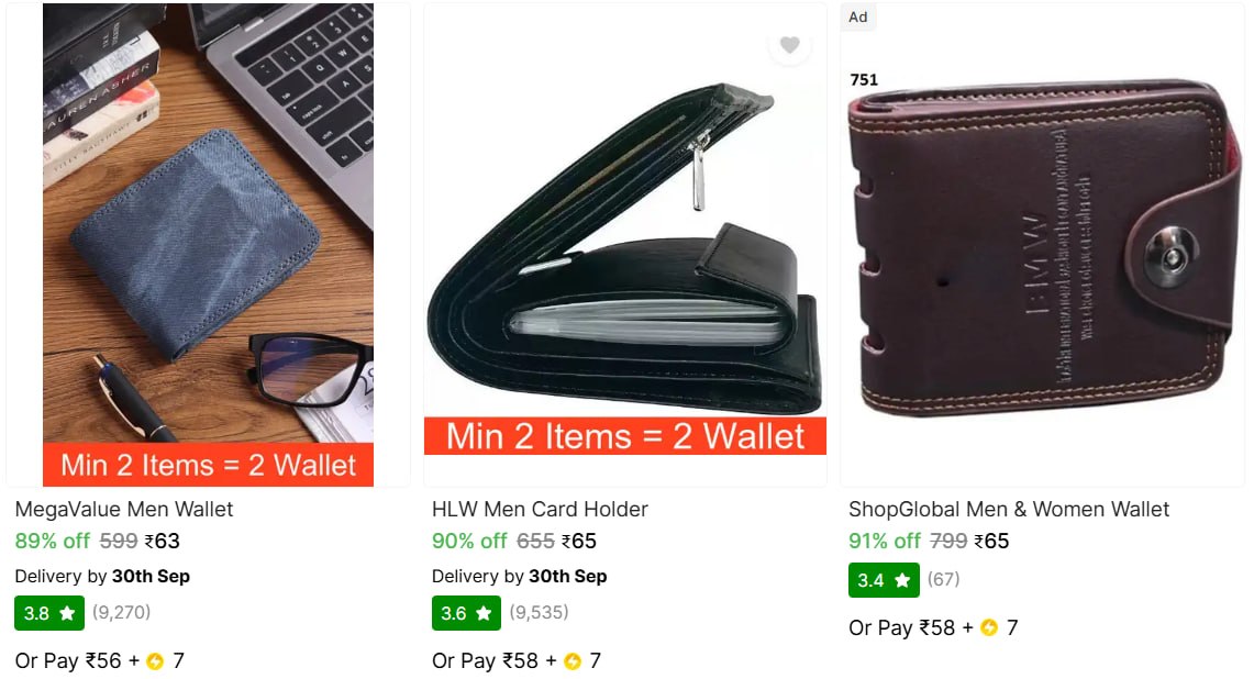 Shopsy | 🔥  Men's Wallet Under ₹99