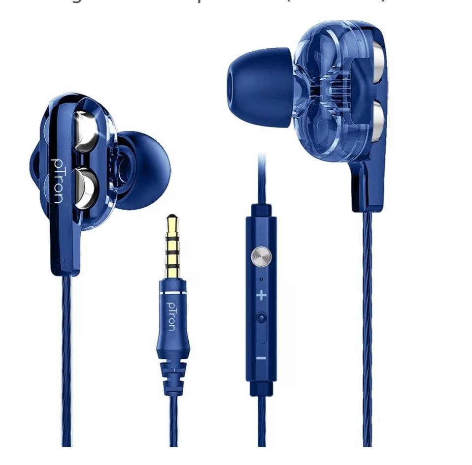 pTron Boom Ultima 4D Dual Driver, in Ear Gaming Wired Headphones @297