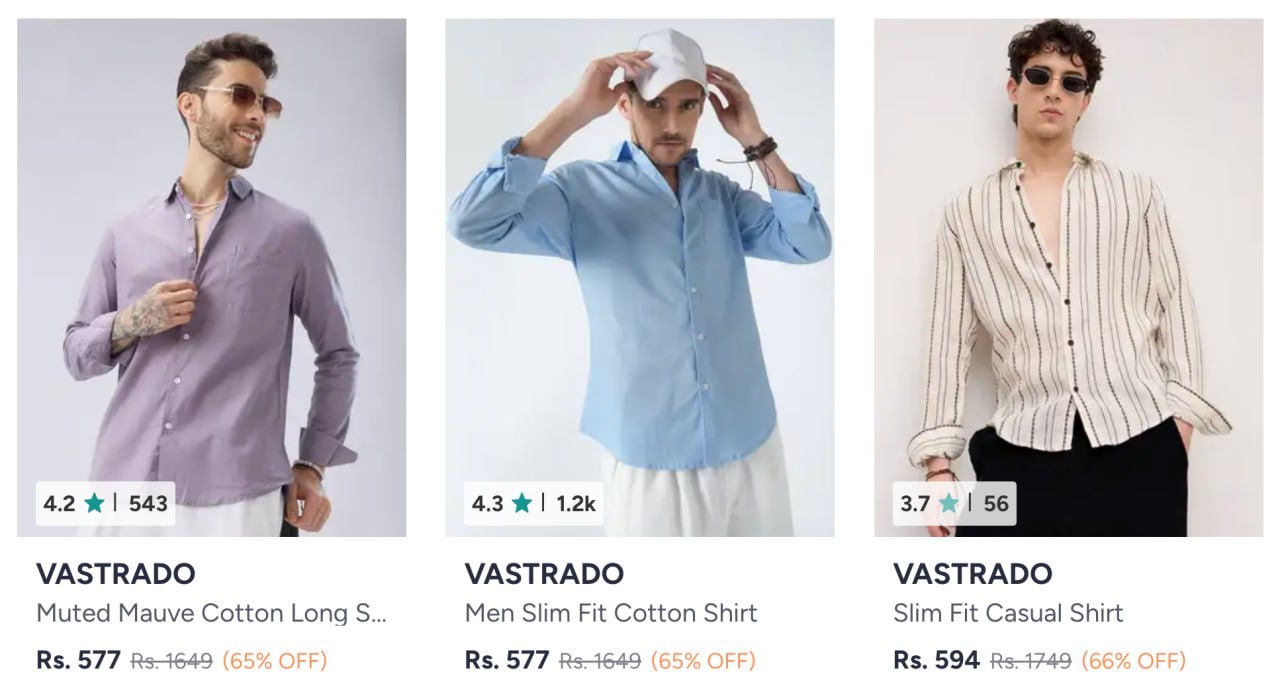 Vastrado Shirts at 577