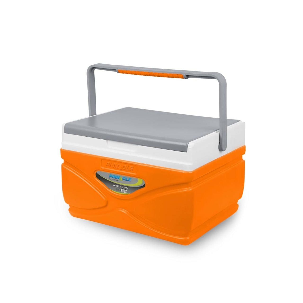 Pinnacle Prudence 11L Chiller Ice Box | Fits 16 Cans | Hold Ice Upto 48hrs | Lid Used as Tray | Portable Insulated Ice Cooler Box for Car Travel,Parti